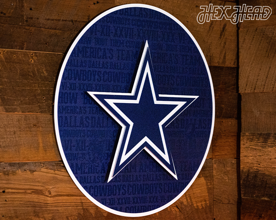 Dallas Cowboys CRAFT SERIES 3D Embossed Metal Wall Art