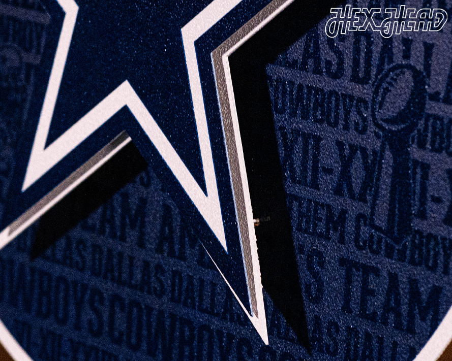 Dallas Cowboys CRAFT SERIES 3D Embossed Metal Wall Art