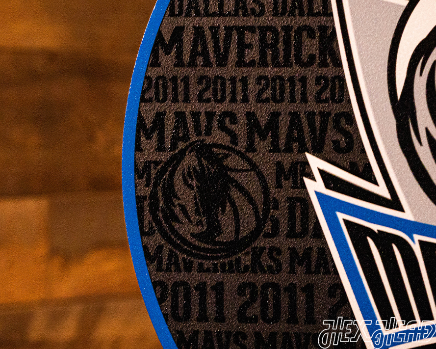 Dallas Mavericks CRAFT SERIES 3D Embossed Metal Wall Art