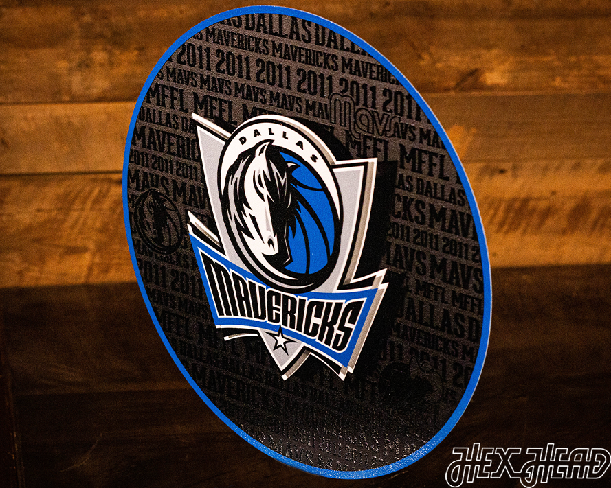 Dallas Mavericks CRAFT SERIES 3D Embossed Metal Wall Art