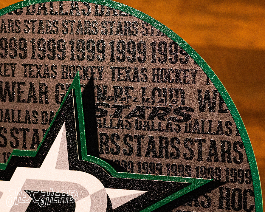 Dallas Stars CRAFT SERIES 3D Embossed Metal Wall Art