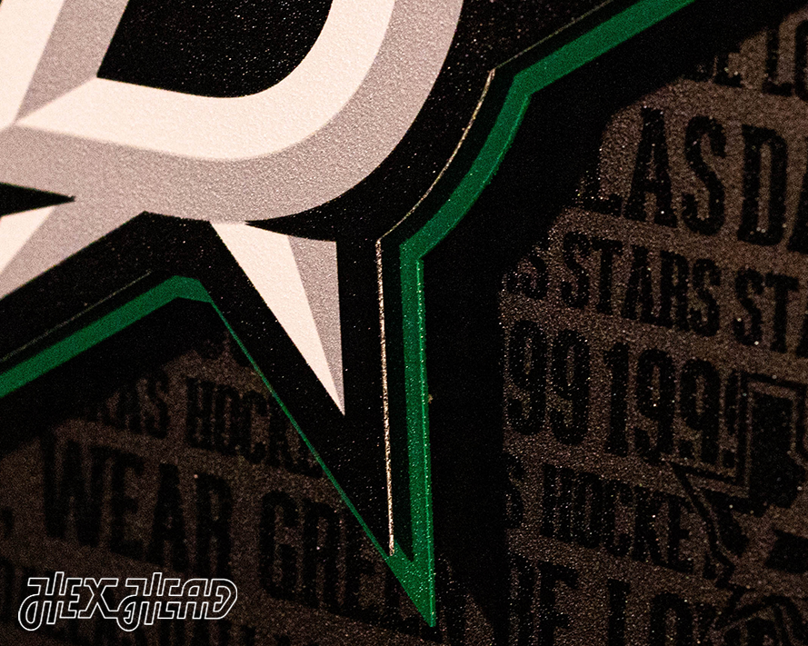 Dallas Stars CRAFT SERIES 3D Embossed Metal Wall Art