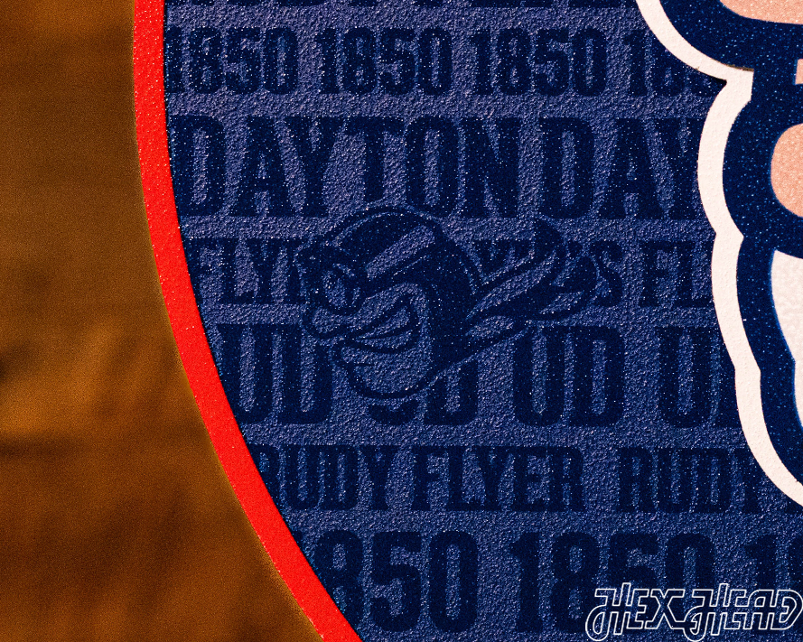 Dayton Flyers CRAFT SERIES 3D Embossed Metal Wall Art