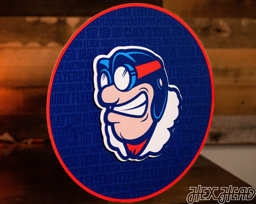 Dayton Flyers CRAFT SERIES 3D Embossed Metal Wall Art