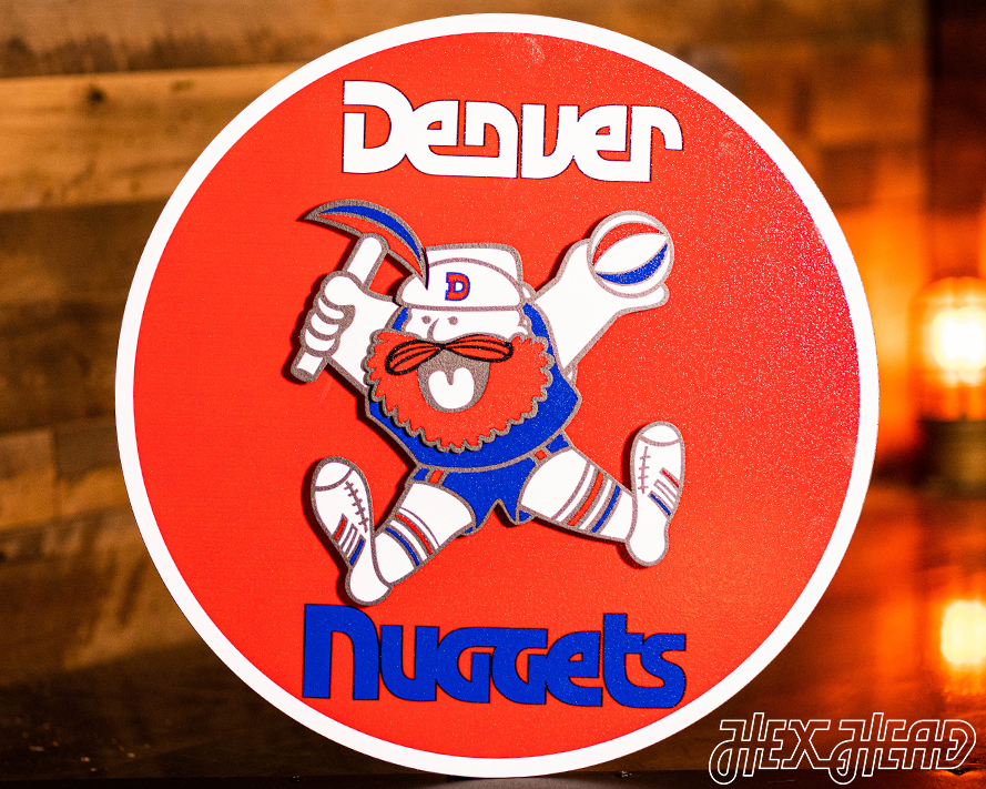 Denver Nuggets "1974" RETRO 3D Vintage Metal Wall Art