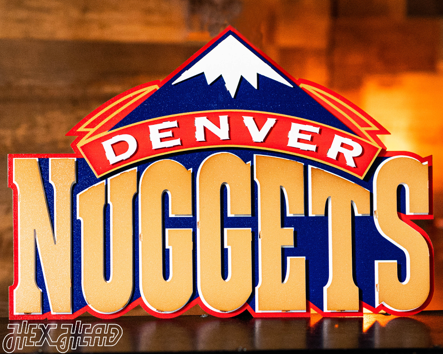 Denver Nuggets "1993" 3D vintage Metal Wall Art