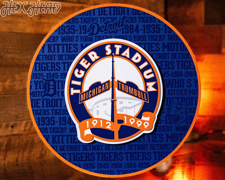 Detroit Tigers CRAFT SERIES 3D Embossed Metal Wall Art