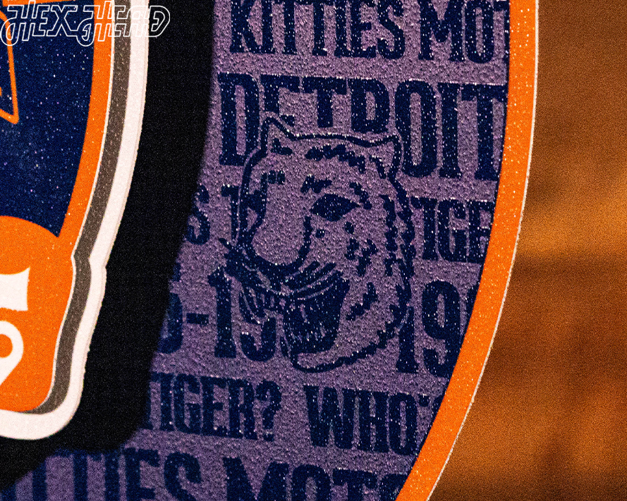 Detroit Tigers CRAFT SERIES Tiger Stadium 3D Embossed Metal Wall Art