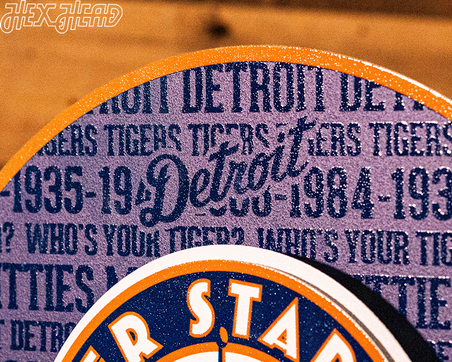 Detroit Tigers CRAFT SERIES Tiger Stadium 3D Embossed Metal Wall Art