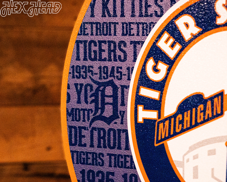 Detroit Tigers CRAFT SERIES Tiger Stadium 3D Embossed Metal Wall Art