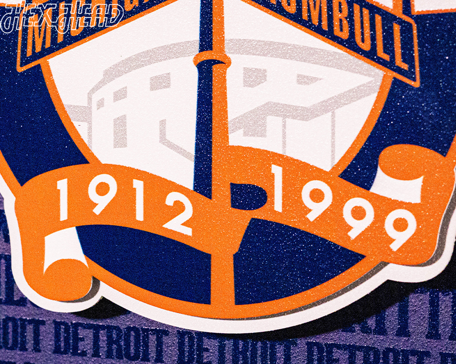 Detroit Tigers CRAFT SERIES Tiger Stadium 3D Embossed Metal Wall Art