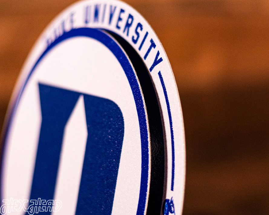 Duke Blue Devil "Double Play" On the Shelf or on the Wall Art