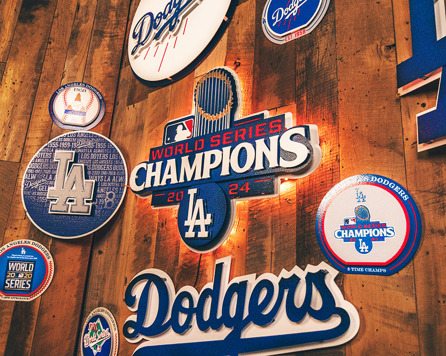 Los Angeles Dodgers 2024 World Series 3D Vintage Metal Wall Art