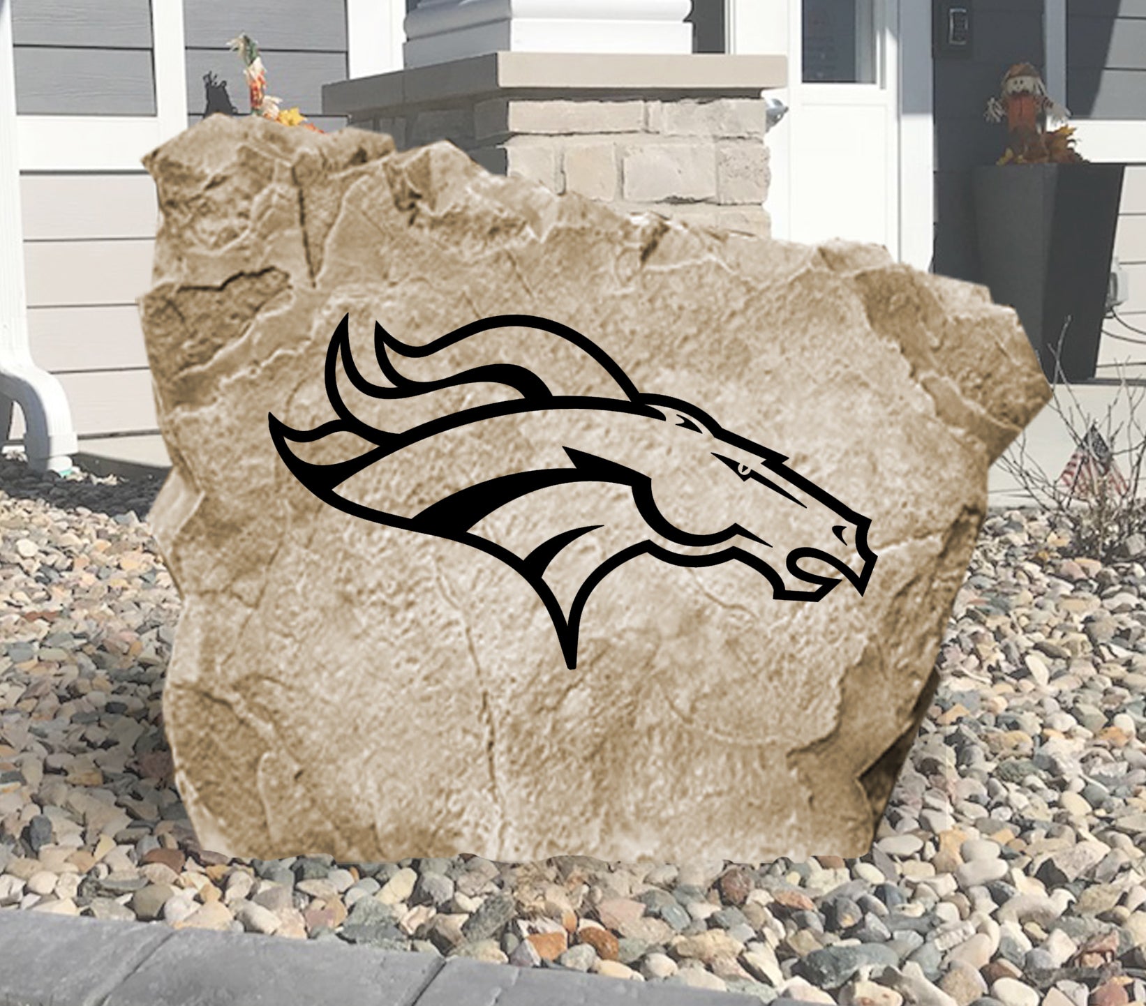 Denver Broncos Design-A-Stone Landscape Art