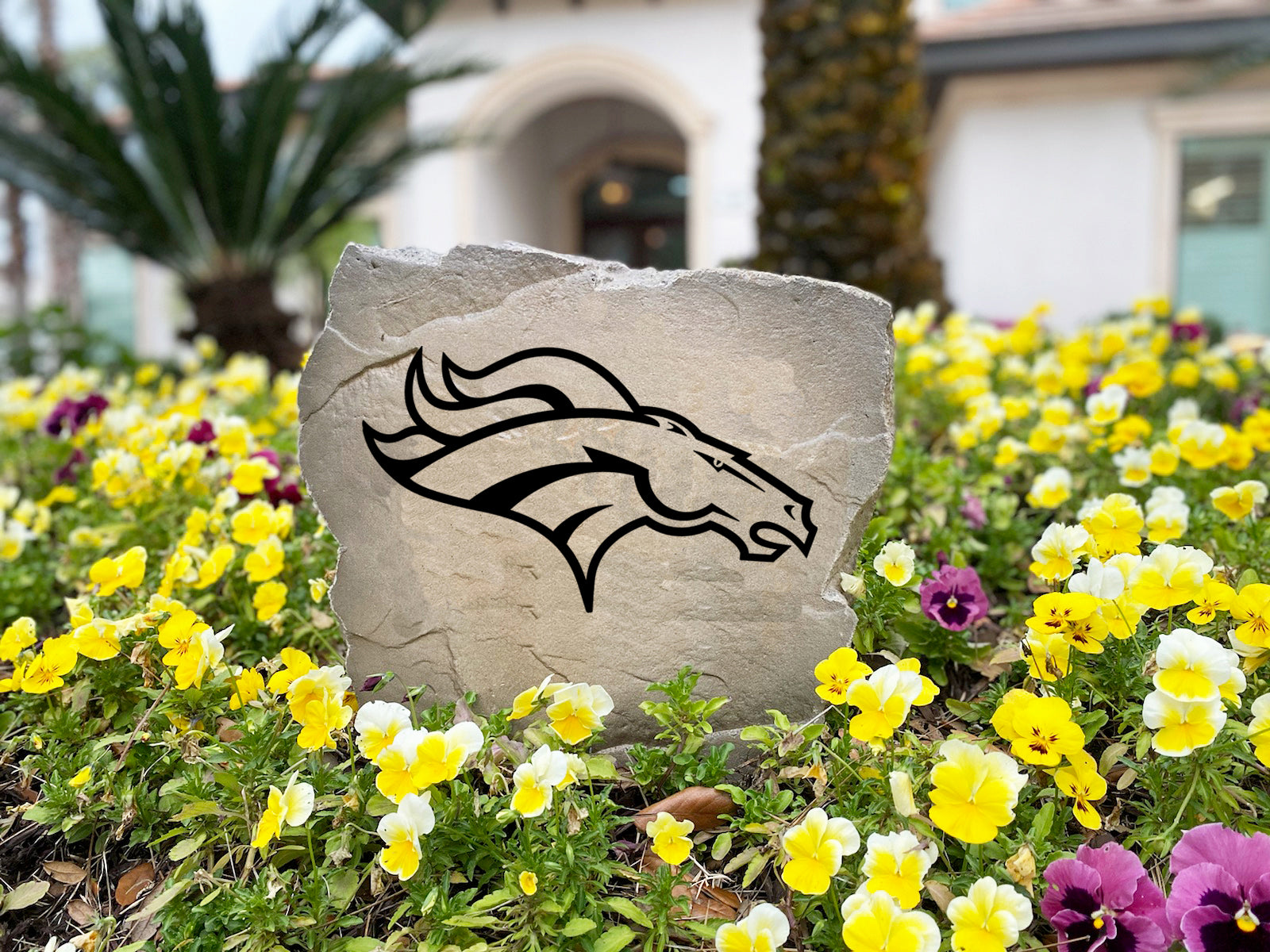 Denver Broncos Design-A-Stone Landscape Art