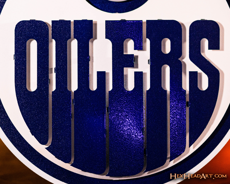 Edmonton Oilers NHL 3D Vintage Metal Wall Art