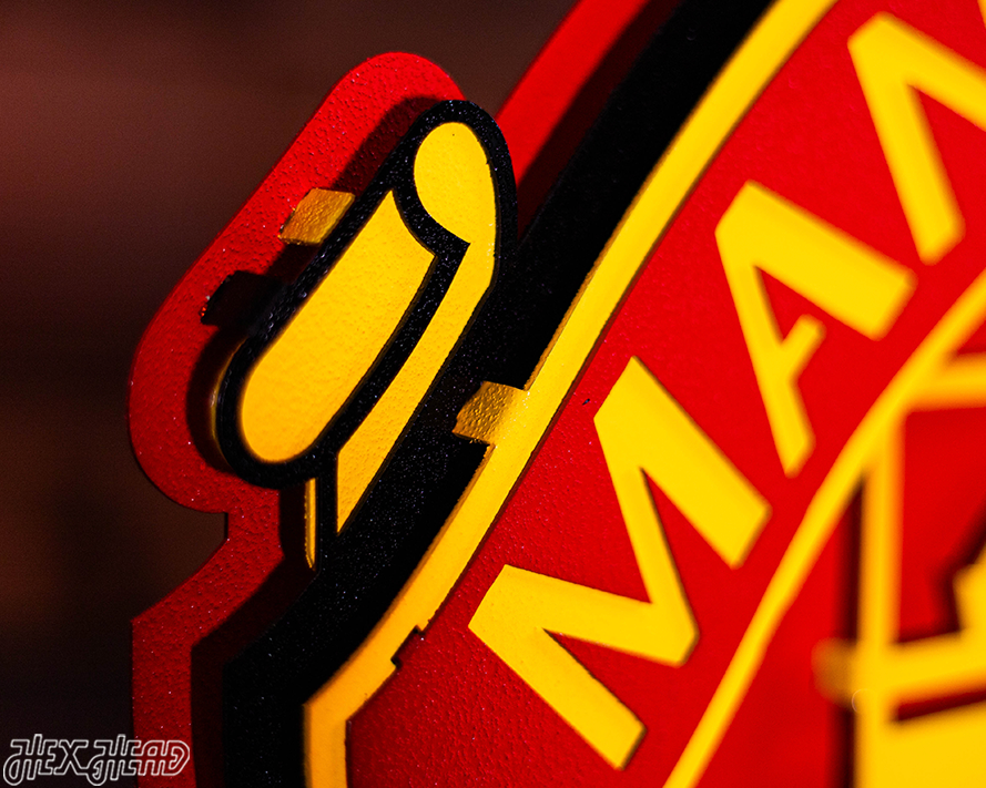 Manchester United FC 3D Vintage Metal Wall Art
