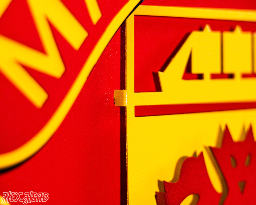 Manchester United FC 3D Vintage Metal Wall Art