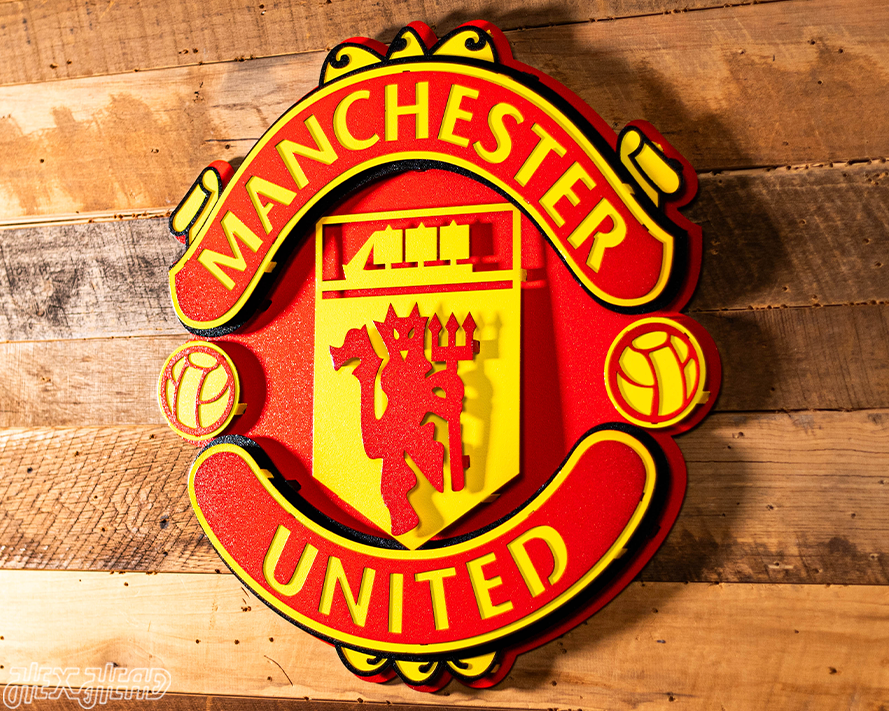 Manchester United FC 3D Vintage Metal Wall Art