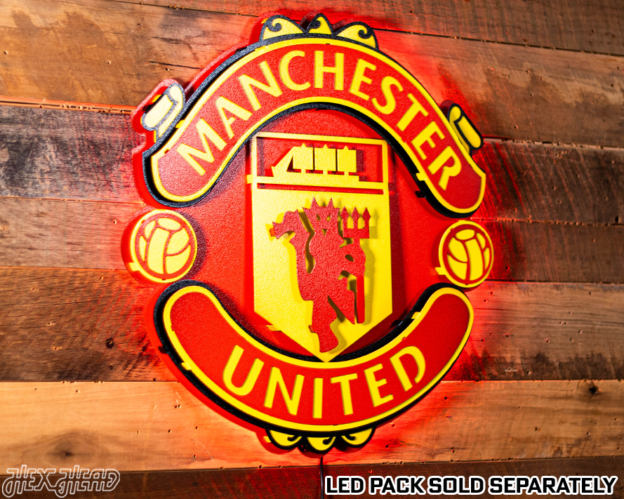 Manchester United FC 3D Vintage Metal Wall Art