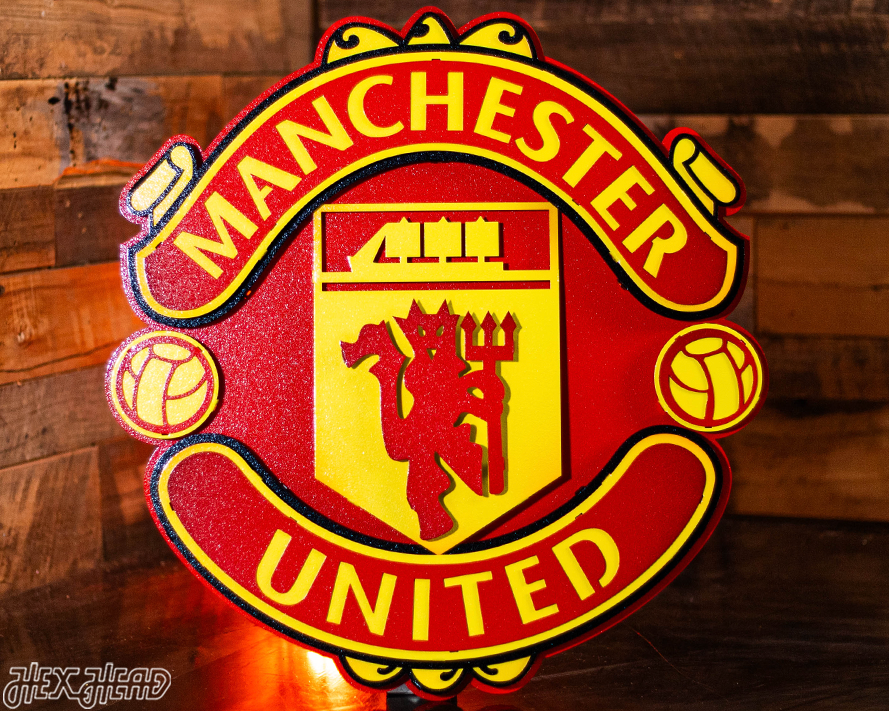 Manchester United FC 3D Vintage Metal Wall Art