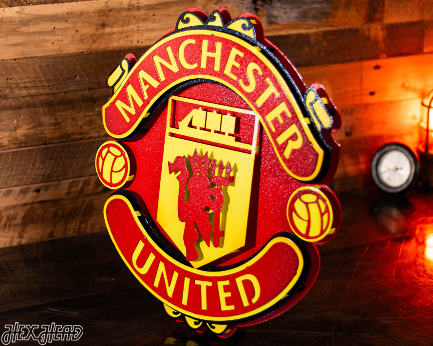 Manchester United FC 3D Vintage Metal Wall Art