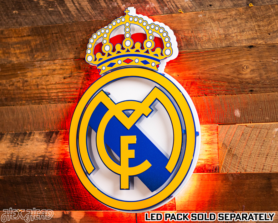 Real Madrid CF 3D Vintage Metal Wall Art