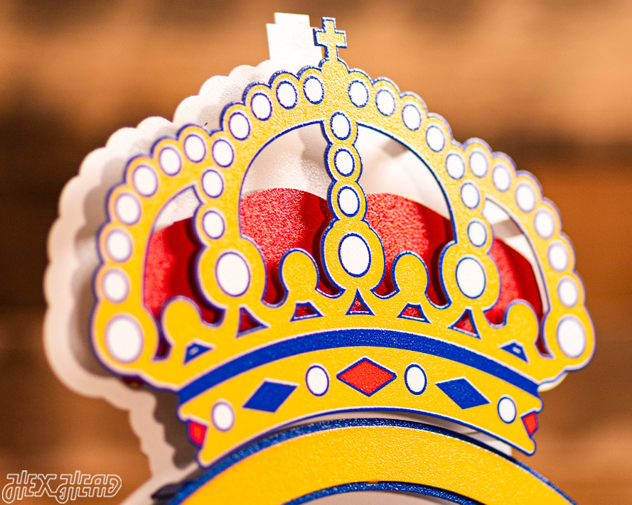 Real Madrid CF 3D Vintage Metal Wall Art