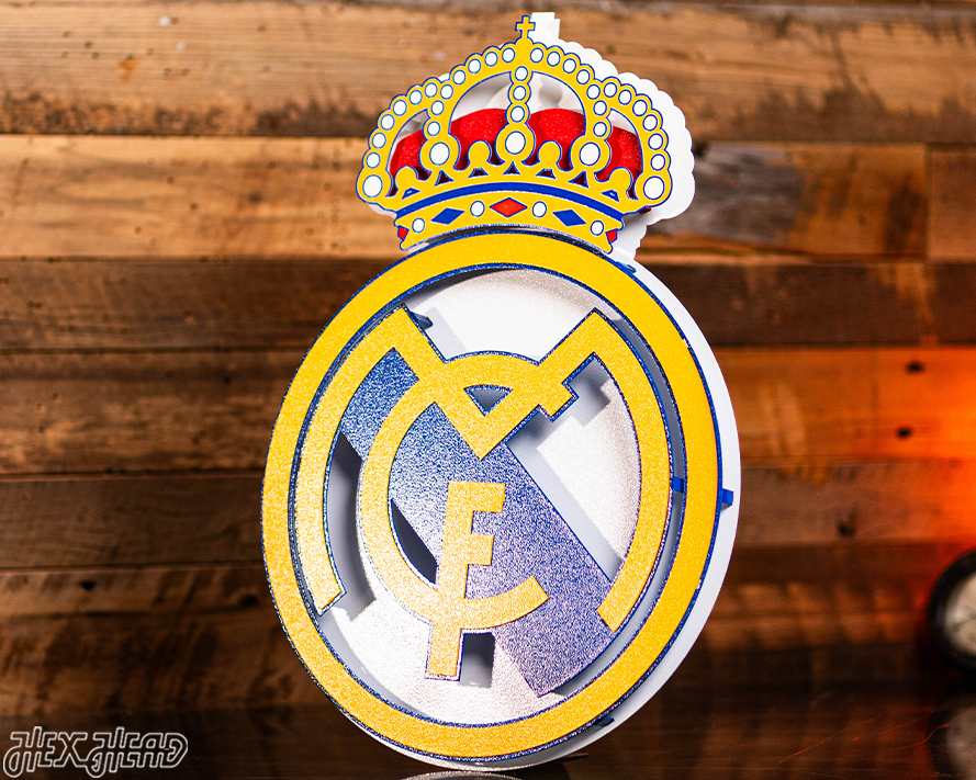 Real Madrid CF 3D Vintage Metal Wall Art