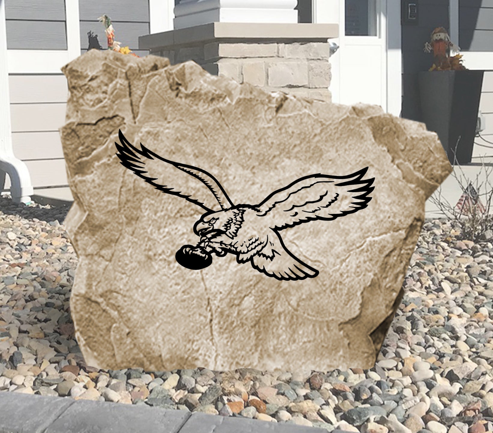 Philadelphia Eagles Design-A-Stone Landscape Art