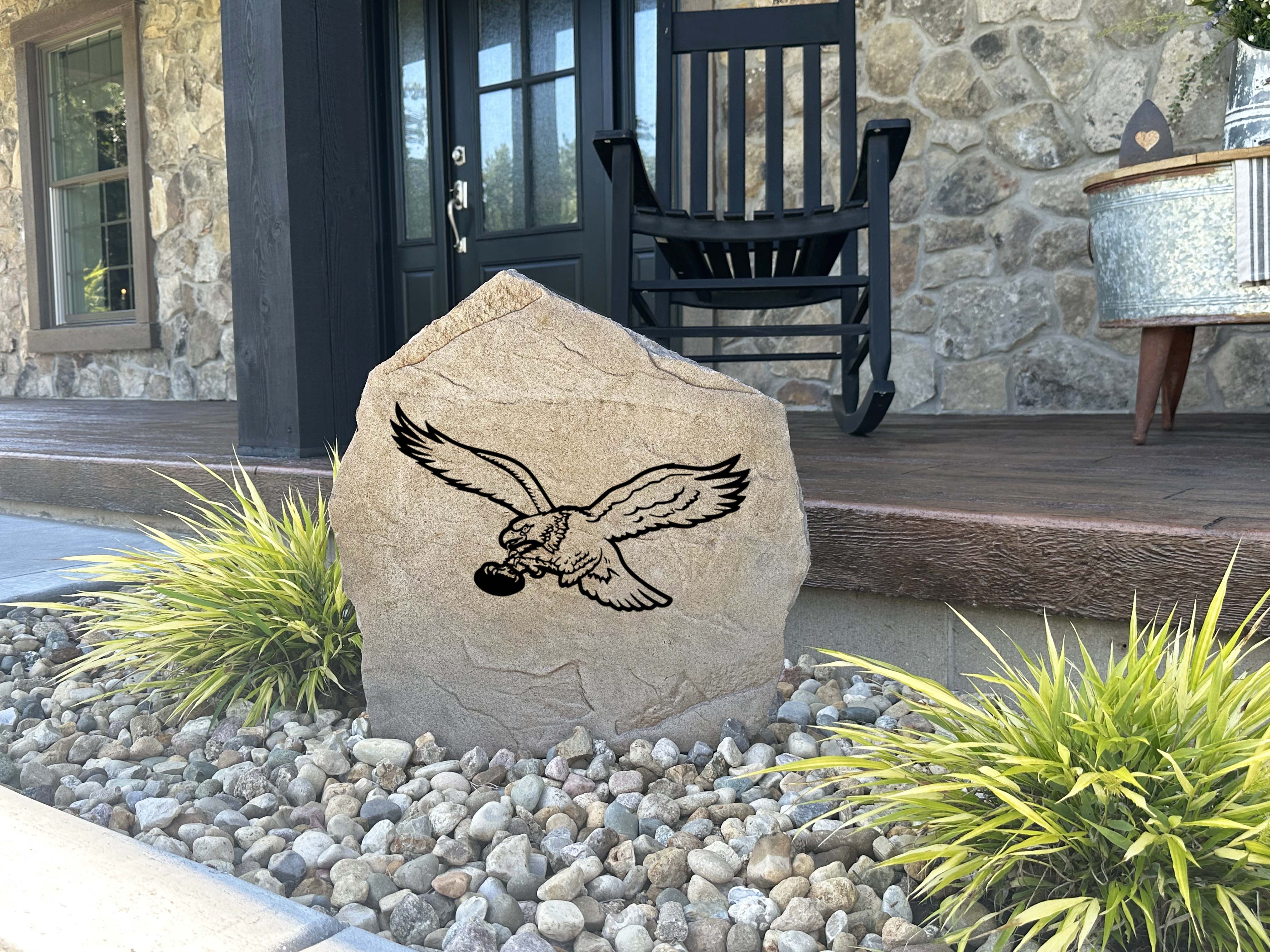 Philadelphia Eagles Design-A-Stone Landscape Art