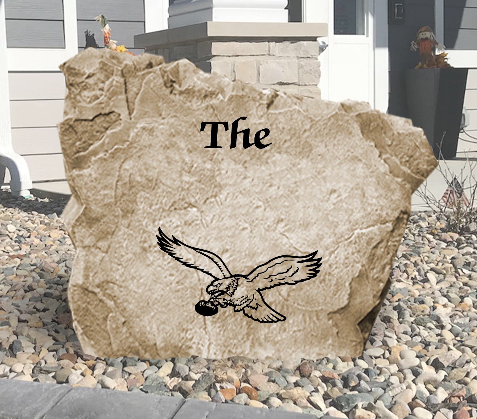 Philadelphia Eagles Design-A-Stone Landscape Art Family Name