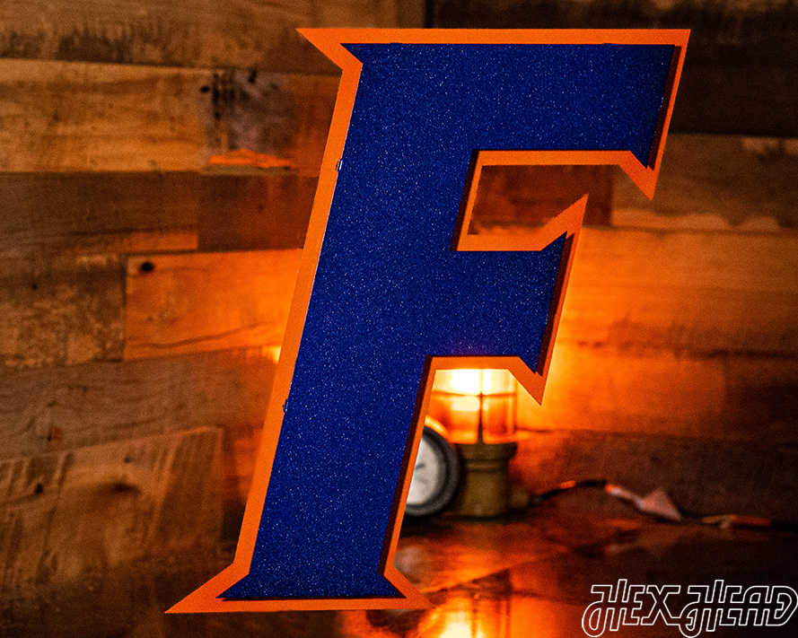 Florida Blue "F" 3D Metal Wall Art