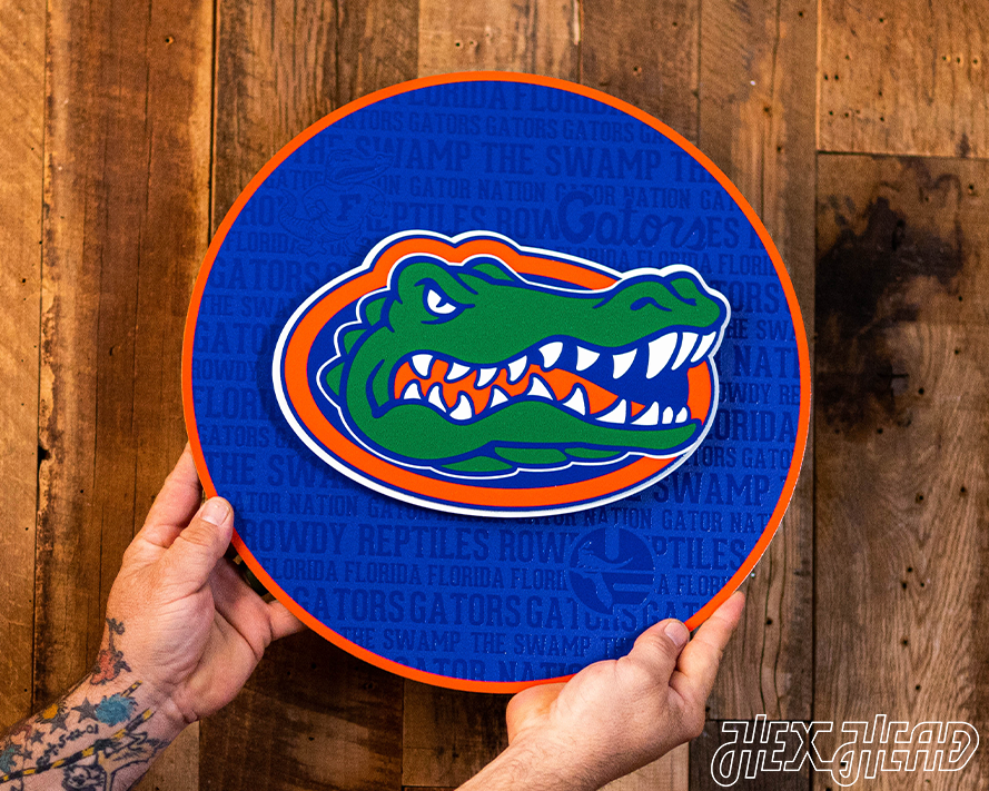 Florida Gators CRAFT SERIES 3D Vintage Metal Wall Art