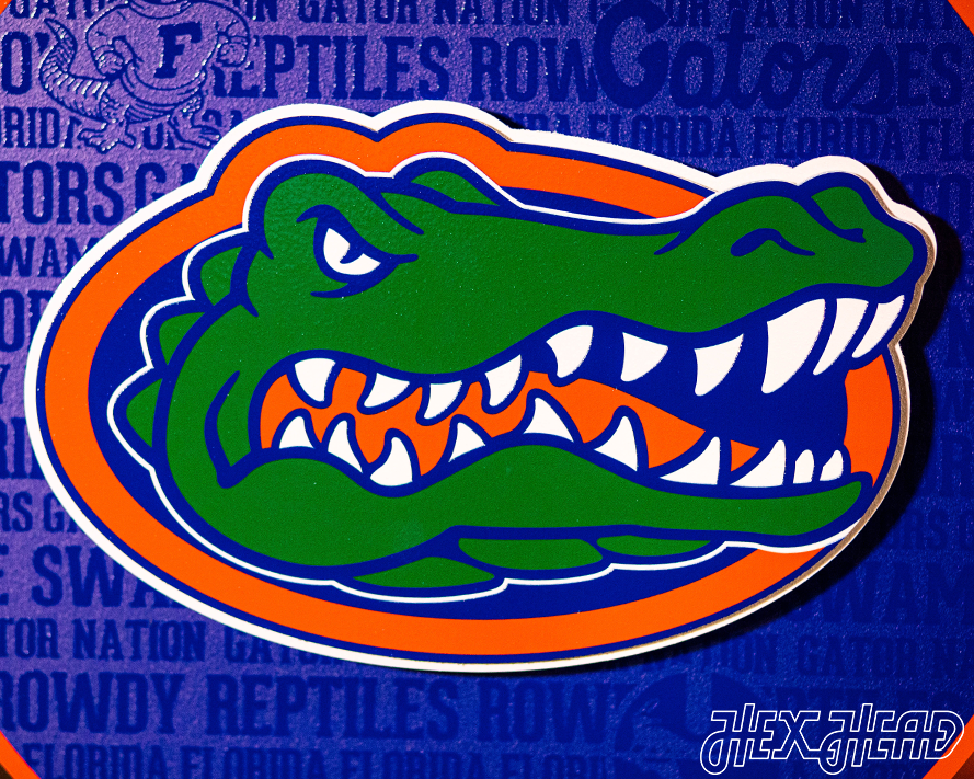 Florida Gators CRAFT SERIES 3D Vintage Metal Wall Art