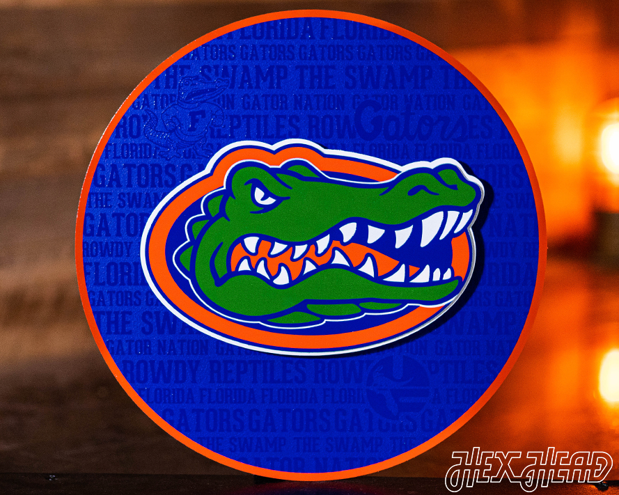 Florida Gators CRAFT SERIES 3D Vintage Metal Wall Art