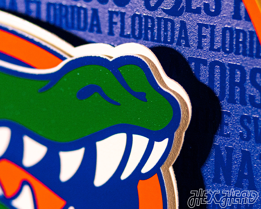 Florida Gators CRAFT SERIES 3D Vintage Metal Wall Art