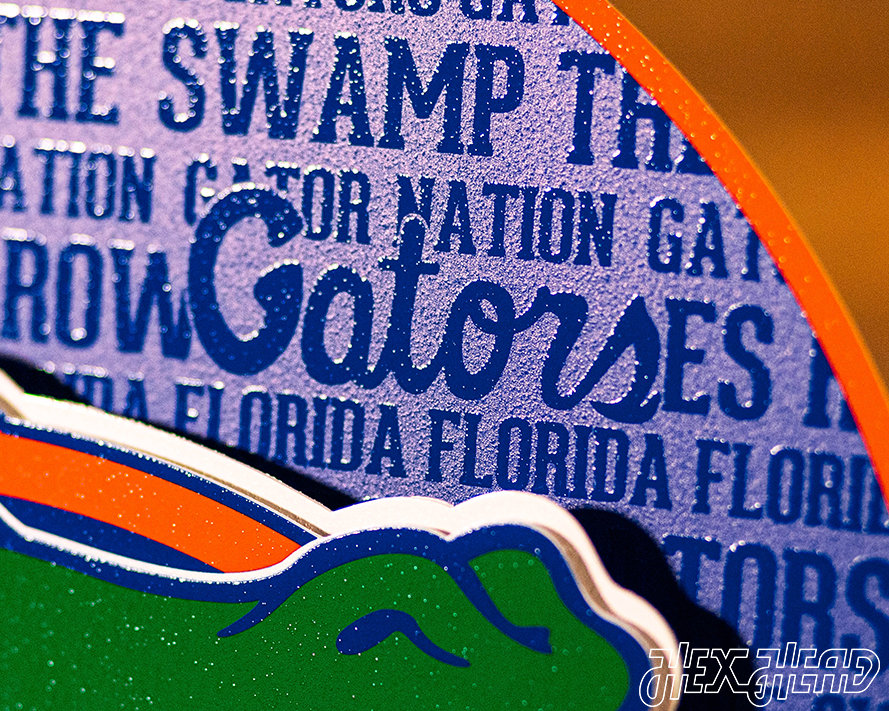 Florida Gators CRAFT SERIES 3D Vintage Metal Wall Art