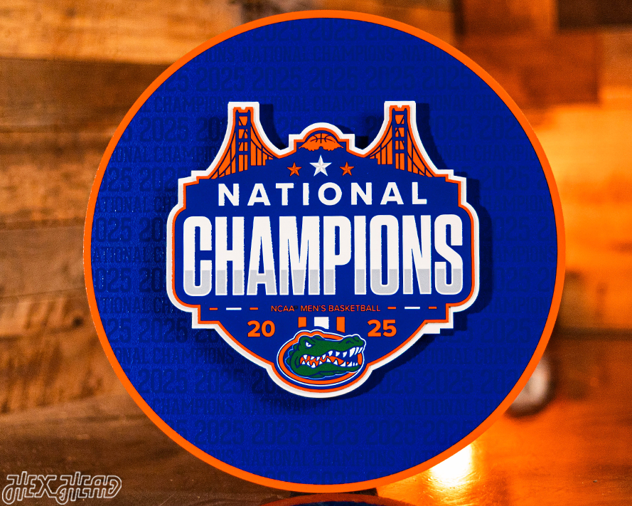 Florida Gators 2025 National Champ CRAFT SERIES 3D Vintage Metal Wall Art