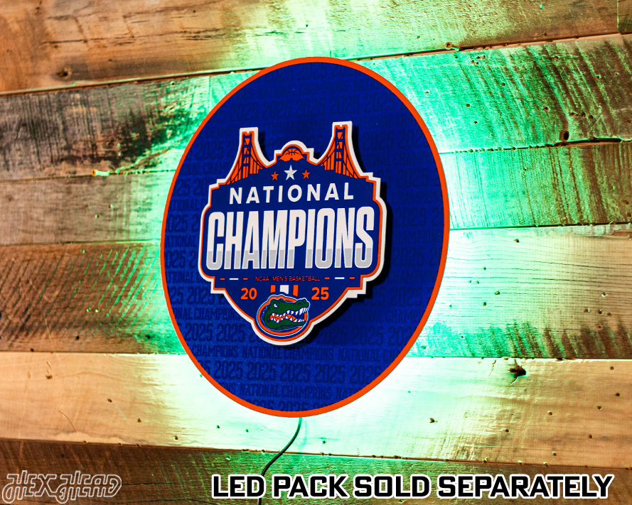 Florida Gators 2025 National Champ CRAFT SERIES 3D Vintage Metal Wall Art