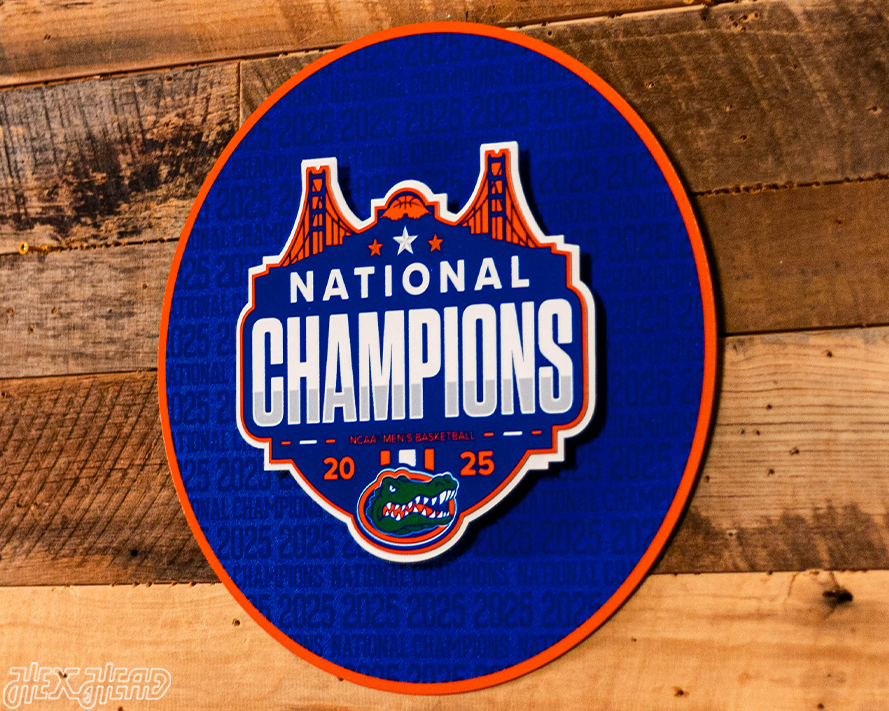 Florida Gators 2025 National Champ CRAFT SERIES 3D Vintage Metal Wall Art