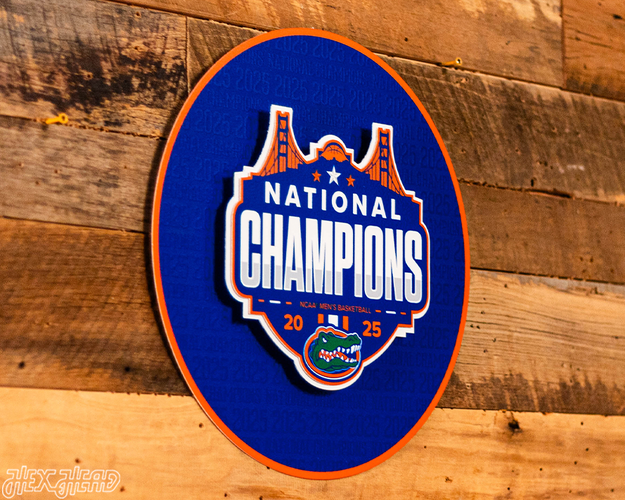 Florida Gators 2025 National Champ CRAFT SERIES 3D Vintage Metal Wall Art