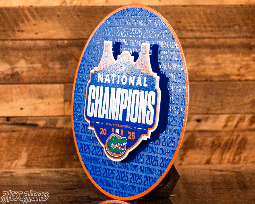 Florida Gators 2025 National Champ CRAFT SERIES 3D Vintage Metal Wall Art