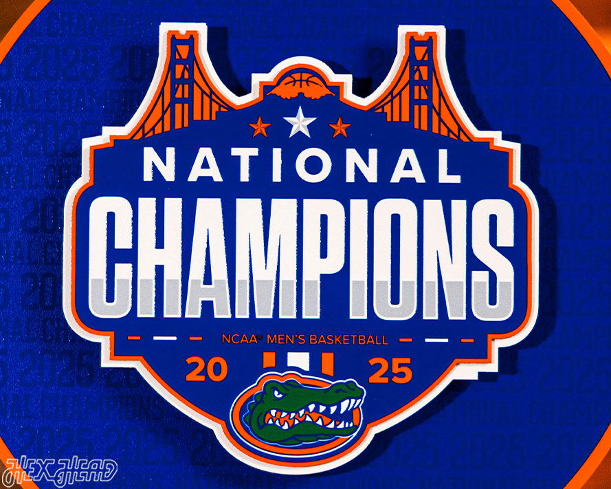 Florida Gators 2025 National Champ CRAFT SERIES 3D Vintage Metal Wall Art