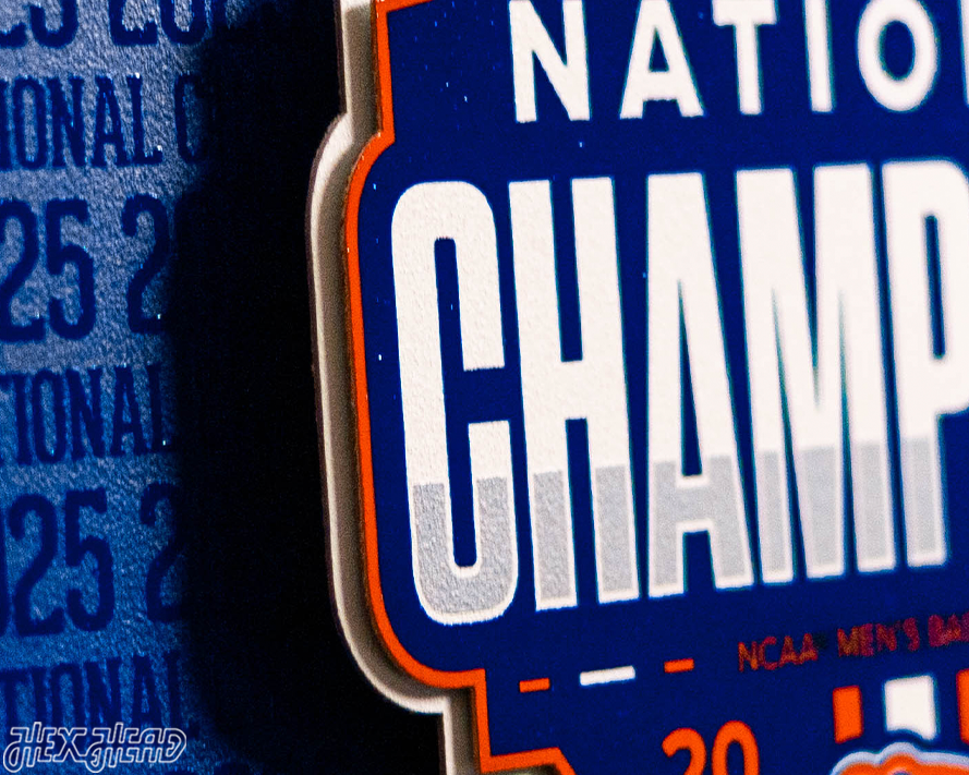 Florida Gators 2025 National Champ CRAFT SERIES 3D Vintage Metal Wall Art