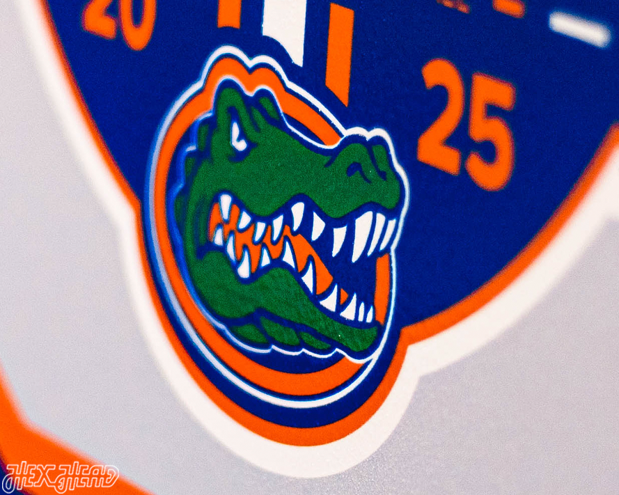 VARSITY Collection- 2025 National Champs SINGLE Layer Florida Gators Metal Wall Art