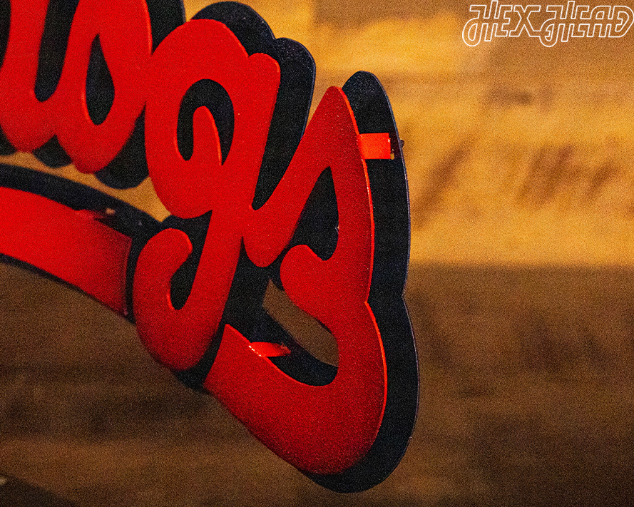 Fresno State Script "Bulldogs" 3D Vintage Metal Wall Art