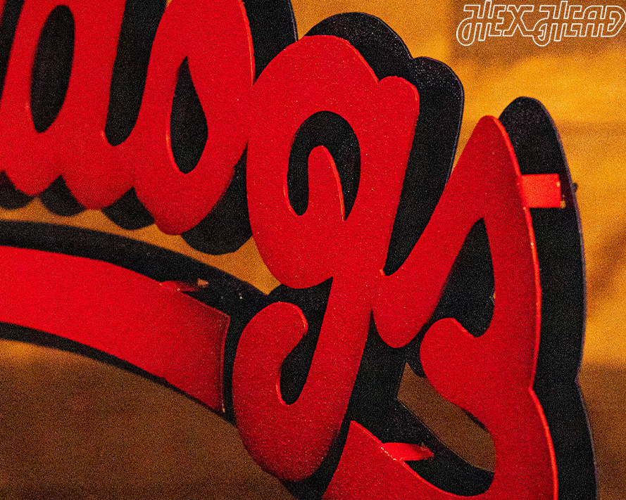 Fresno State Script "Bulldogs" 3D Vintage Metal Wall Art