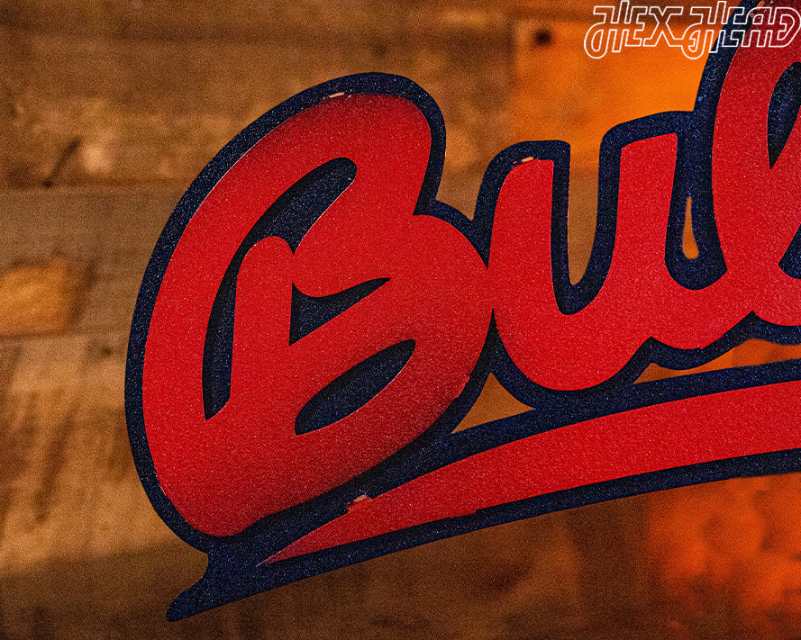 Fresno State Script "Bulldogs" 3D Vintage Metal Wall Art