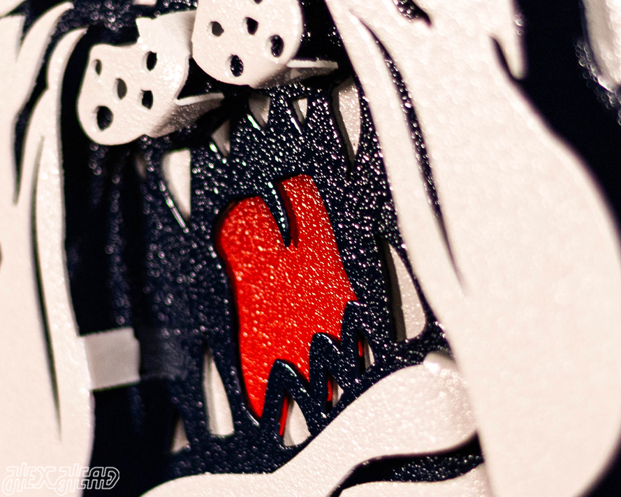 Fresno State "Victor E. Bulldog" Mascot 3D Vintage Metal Wall Art